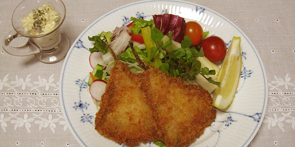 ハタハタのフライ